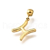 304 Stainless Steel Pendants STAS-H202-01G-11-2