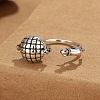 Cat with Yarn Ball Brass Adjustable Cuff Rings FS-WGEABF8-01-2