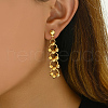 Elegant and Versatile Brass Dangle Stud Earrings GA3926-2-2