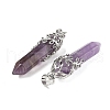 Natural Amethyst Pendants G-M450-01P-10-2