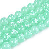 Baking Paint Glass Beads Strands DGLA-N015-10mm-07-1