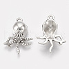 Tibetan Style Alloy Pendants TIBEP-T052-13AS-RS-2