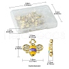 20Pcs 5 Colors Alloy Enamel Charms ENAM-FS0001-75-7