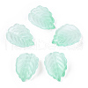 Baking Painted Transparent Glass Petal Beads DGLA-N004-05-1