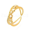 Star 925 Sterling Silver Cubic Zirconia Rings for Women RJEW-S631-01G-4