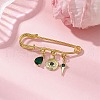 Evil Eye Iron Safety Pin Kilt Pins JEWB-BR00164-01-2