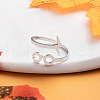 Alloy Adjustable Open Cuff Rings FS-WGA69F7-01-2