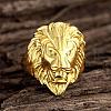 Fashion 316L Surgical Stainless Steel Lion Rings for Men RJEW-BB03952-8-2