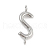 304 Stainless Steel Letter Connector Charms STAS-M108-01P-19-1