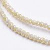 Electroplate Glass Beads Strands X-GLAA-F078-FR08-3