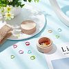 BENECREAT 36Pcs 3 Styles Ring & Heart & Triangle Alloy Locking Stitch Marker TOOL-BC0002-27-5