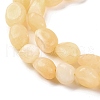 Natural Yellow Jade Beads Strands G-G146-A20-01-4