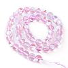 Synthetic Moonstone Beads Strands G-R375-8mm-B12-2