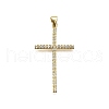 Brass Micro Pave Cubic Zirconia Pendants KK-Z100-24G-1
