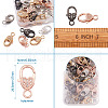 Alloy Rhinestone Lobster Claw Clasps KK-KS0001-11-12