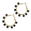 201 Stainless Steel Acrylic Hoop Earrings FS-WG443EA-01-1