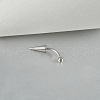 Cone 304 Stainless Steel Eyebrow Curved Barbell Rings with Spikes End WG9938B-07-1
