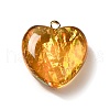 Transparent Resin Pendants RESI-F035-02C-1