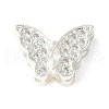 Brass Micro Pave Cubic Zirconia Beads KK-A253-10S-1