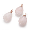 Natural Rose Quartz Pendants G-I214-B01-2