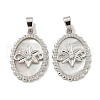 Brass Clear Micro Pave Cubic Zirconia Pendants KK-A214-30P-1
