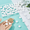 SUNNYCLUE 100Pcs Rondelle Silicone Focal Beads SIL-SC0002-25-3