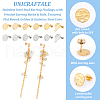 Unicraftale 24Pcs 12 Style Ion Plating(IP) 304 Stainless Steel Stud Earring Findings STAS-UN0043-26-5