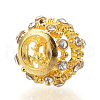 Alloy Rhinestone European Beads MPDL-S063-01-2