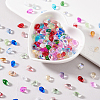 AHADERMAKER 200Pcs 20 Colors Handmade Lampwork Beads LAMP-GA0001-11-4