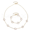 Brass Cable Chains Necklace and Bracelet Sets SJEW-JS01312-3