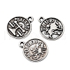 Tibetan Style Alloy Charms TIBE-YW0001-17AS-LF-4