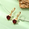Heart Brass Micro Pave Cubic Zirconia Hoop Earrings EJEW-D318-02KCG-3