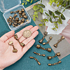 20Pcs 10 Styles Alloy Cord Ends FIND-PH01465-3
