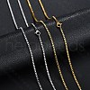 Stainless Steel Box Chain Necklace NJEW-YWC0001-02G-01-1