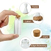 100Pcs 2 Styles Glass Cork Bead Containers CON-YW0001-61-3