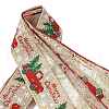 Christmas Linen Big Bowknot Pendant Decorations AJEW-S088-03A-2