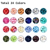 24 Colors Handmade Polymer Clay Beads CLAY-X0011-03C-2