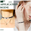 SUNNYCLUE 40Pcs 2 Styles Alloy Rhinestone Slide Charms FIND-SC0010-36-5