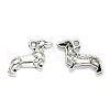 Tibetan Style Alloy Puppy Pendants TIBEP-MSMC021-28-3