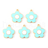 Alloy Enamel Pendants X-ENAM-S121-147D-1