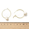 Brass Heart Hoop Earrings EJEW-A121-13G-3
