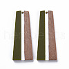 Resin & Walnut Wood Pendants RESI-S389-073A-A05-2