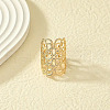Hollow Out Flower Pattern Alloy Finger Rings FS-WG218DB-01-2