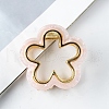 Flower Shape PVC Plastic Claw Hair Clips PW-WG34467-06-1