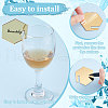40Pcs Custom Mirror Acrylic Wine Glass Charms AJEW-FG0003-02A-4