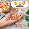 Biyun 200Pcs 2 Colors Opaque Acrylic Round Beads SACR-BY0001-02-7
