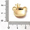 Brass Micro Pave Cubic Zirconia Pendents KK-R212-20G-01-3