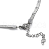 Non-Tarnish 304 Stainless Steel Herringbone Chain Necklaces NJEW-P282-06P-4