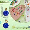 120Pcs 12 Colors Baking Painted Imitation Jade Glass Charms PALLOY-HY00035-2
