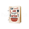 Wooden 2-Ring Loose Leaf Binder Postcard Phote Album Cover DIY-WH0547-020-2